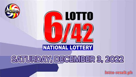 lotto result dec 3 2022|PCSO Lotto Result December 3, 2022 .